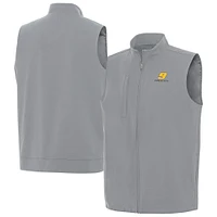Men's Antigua  Gray Chase Elliott Regard Full-Zip Vest