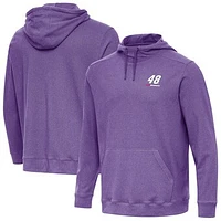 Men's Antigua Heather Alex Bowman Cloud Pullover Hoodie