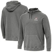 Men's Antigua  Heather Black Brad Keselowski Cloud Pullover Hoodie
