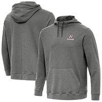 Men's Antigua  Heather Black Brad Keselowski Cloud Pullover Hoodie