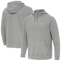 Men's Antigua  Heather Gray Christopher Bell Cloud Pullover Hoodie