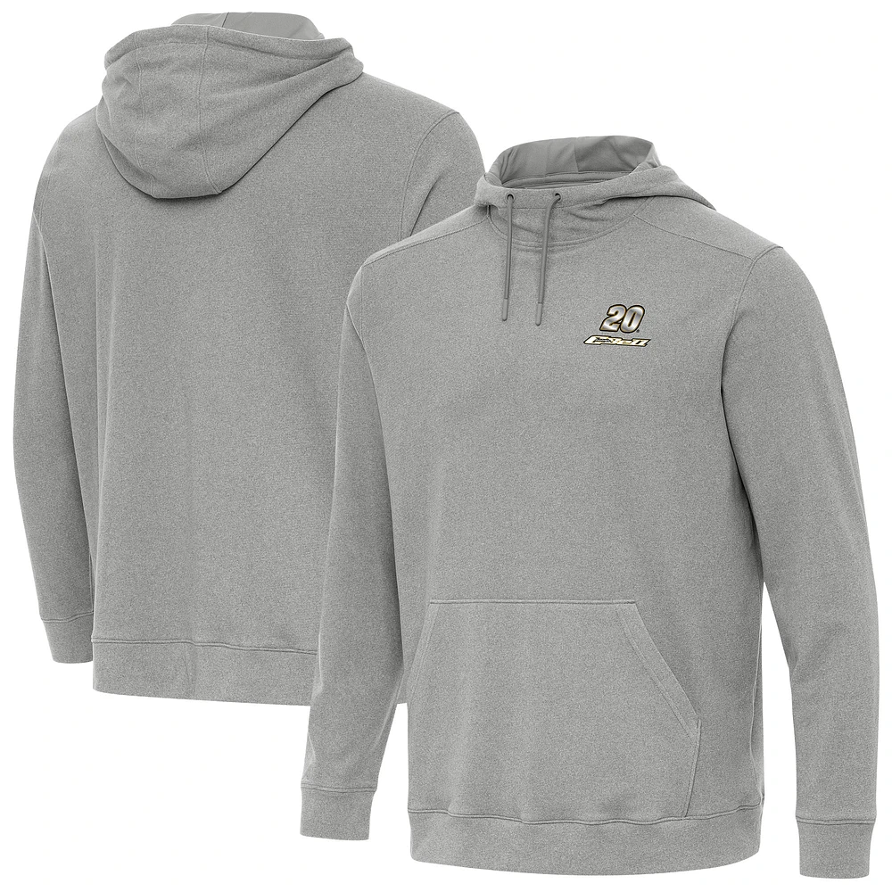 Men's Antigua Heather Gray Christopher Bell Cloud Pullover Hoodie