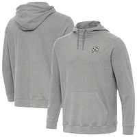 Men's Antigua  Heather Gray Christopher Bell Cloud Pullover Hoodie