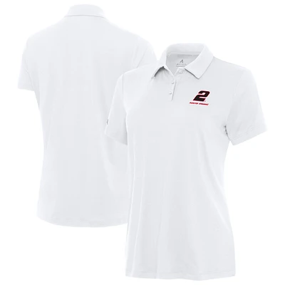 Women's Antigua  White Austin Cindric Reprocess Polo
