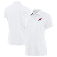 Women's Antigua  White Brad Keselowski Reprocess Polo