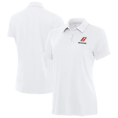 Women's Antigua  White Brad Keselowski Reprocess Polo