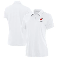Women's Antigua  White Brad Keselowski Reprocess Polo