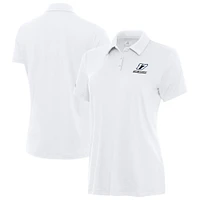 Women's Antigua  White Chris Buescher Reprocess Polo