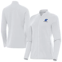 Women's Antigua  White Ricky Stenhouse Jr. Continual Full-Zip Jacket