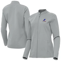 Women's Antigua  Gray Kyle Larson Regard Full-Zip Jacket