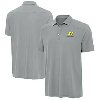 Men's Antigua Gray Jeff Gordon Western Polo