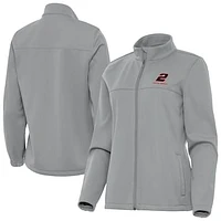 Women's Antigua Gray Austin Cindric Links 2 Full-Zip Golf Jacket