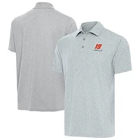 Men's Antigua Heather Gray Martin Truex Jr Par 3 Big & Tall Polo