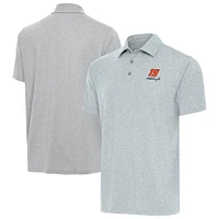 Men's Antigua Heather Gray Martin Truex Jr Par 3 Big & Tall Polo