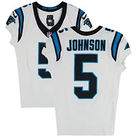 Diontae Johnson Carolina Panthers Game-Used #5 White Jersey vs. Chicago Bears on October 6, 2024