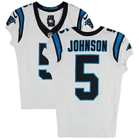 Diontae Johnson Carolina Panthers Game-Used #5 White Jersey vs. Chicago Bears on October 6, 2024