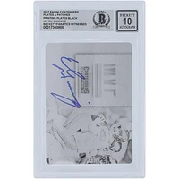 Eli Manning New York Giants Autographed 2017 Panini Contenders Black Printing Plate #MC-EM #1/1 Beckett Fanatics Witnessed Authenticated 10 Card