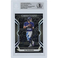 Eli Manning New York Giants Autographed 2020 Panini Obsidian Electric Etch Yellow #30 #/25 Beckett Fanatics Witnessed Authenticated Card