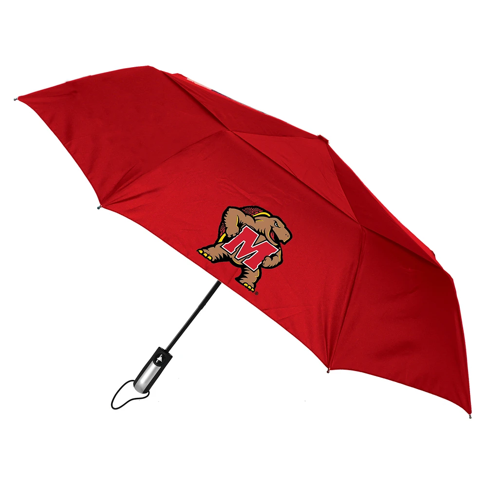Red Maryland Terrapins Windflow Dynamo Deluxe 48" Vented Folding Umbrella