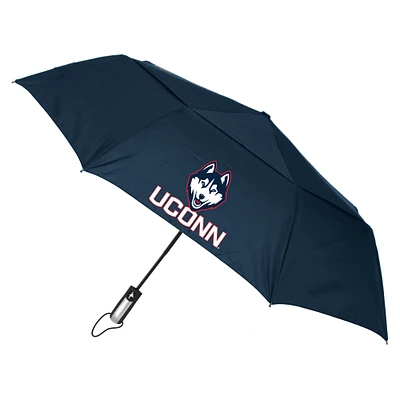 Navy UConn Huskies Windflow Dynamo Deluxe 48" Vented Folding Umbrella