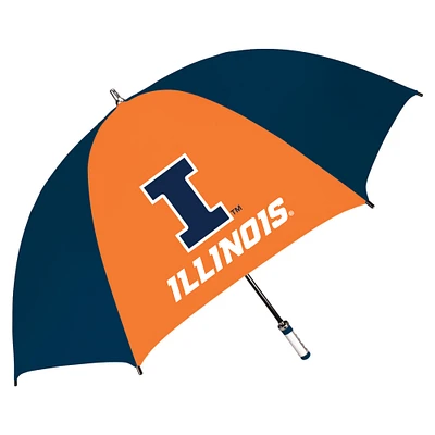 Navy/Orange Illinois Fighting Illini The Birdie 62" Sporty Golf Umbrella