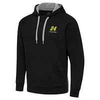 Men's Antigua Black William Byron Victory Pullover Hoodie