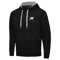 Men's Antigua  Black Ty Gibbs Victory Full-Zip Hoodie