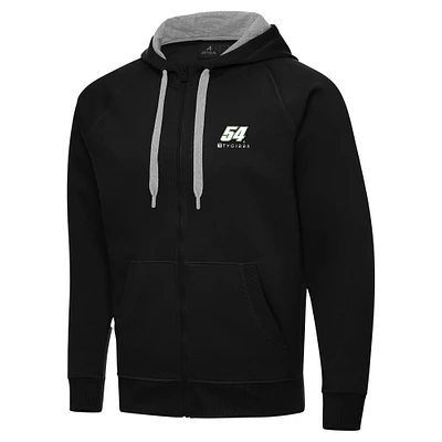 Men's Antigua  Black Ty Gibbs Victory Full-Zip Hoodie