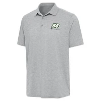 Men's Antigua  Heather Gray Ty Gibbs Par 3 Polo