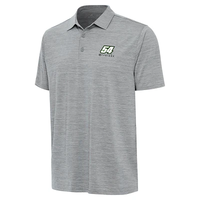 Men's Antigua  Heather Gray Ty Gibbs Layout Polo