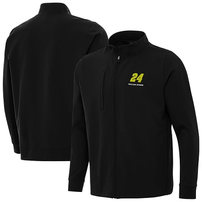 Men's Antigua  Black William Byron Regard Full-Zip Jacket