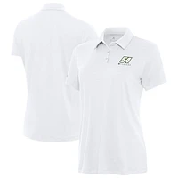 Women's Antigua  White Ty Gibbs Reprocess Polo