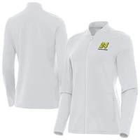 Women's Antigua  White William Byron Continual Full-Zip Jacket