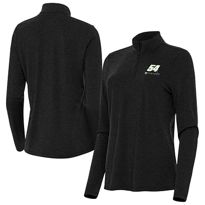 Women's Antigua Heather Ty Gibbs Bright Quarter-Zip Top