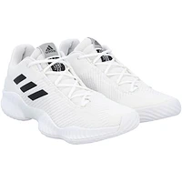 Kansas Jayhawks Team-Issued White Pro Bounce Low adidas Shoes from the Basketball Program - Size 13.5