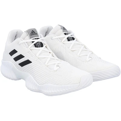 Kansas Jayhawks Team-Issued White Pro Bounce Low adidas Shoes from the Basketball Program - Size 13.5