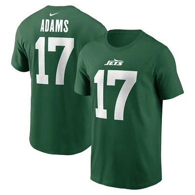 Men's Nike Davante Adams Green New York Jets Name & Number T-Shirt