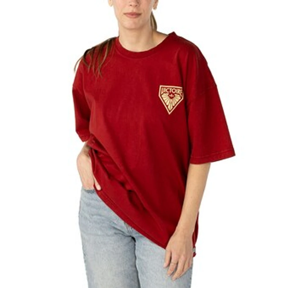 Unisex Red Montreal Victoire Boxy T-Shirt