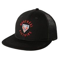 Unisex Black Montreal Victoire Trucker Snapback Hat