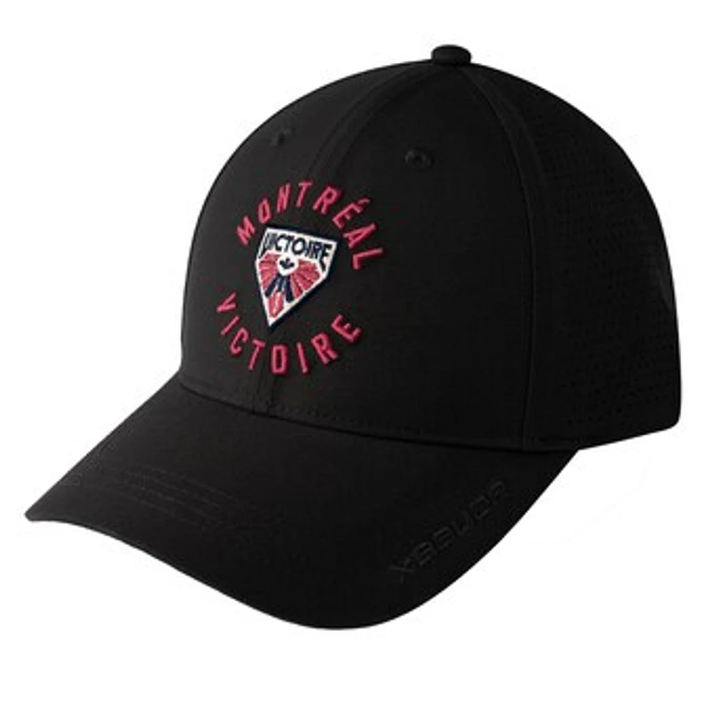 Unisex Black Montreal Victoire Performance Adjustable Hat