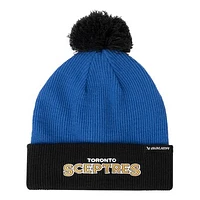 Unisex Blue/Black Toronto Sceptres Two-Tone Cuffed Knit Hat with Pom