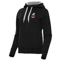 Women's Antigua  Black Austin Cindric Victory Full-Zip Hoodie