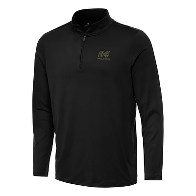 Men's Antigua Black Jimmie Johnson Reprocess Quarter-Zip Top