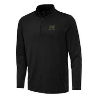 Men's Antigua Black Jimmie Johnson Reprocess Quarter-Zip Top