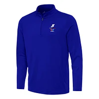 Men's Antigua Royal Kyle Larson Reprocess Quarter-Zip Top