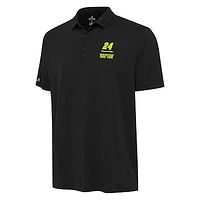 Men's Antigua Black William Byron Reprocess Polo