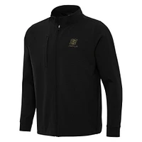 Men's Antigua Black Martin Truex Jr Regard Full-Zip Jacket