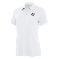 Women's Antigua White Ryan Blaney Reprocess Polo