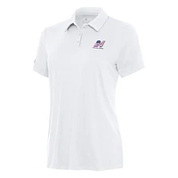 Women's Antigua White William Byron Reprocess Polo