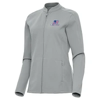 Women's Antigua Gray Christopher Bell Regard Full-Zip Jacket